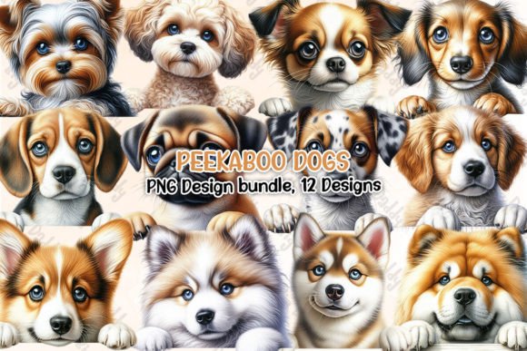 Download Peekaboo Dogs Clipart PNG - Peekaboo Collection