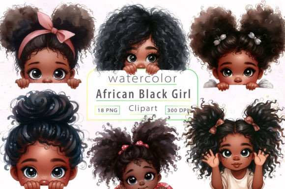 Download Peekaboo African Black Girl Clipart - Peekaboo Collection
